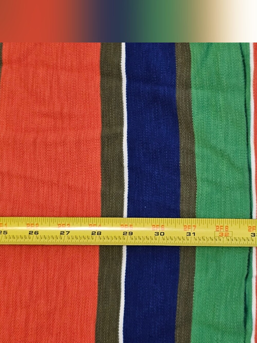 Polo Ralph Lauren Rainbow Striped Shirt Mens XXL 2XL Rugby Orange Cotton - Picture 9 of 9